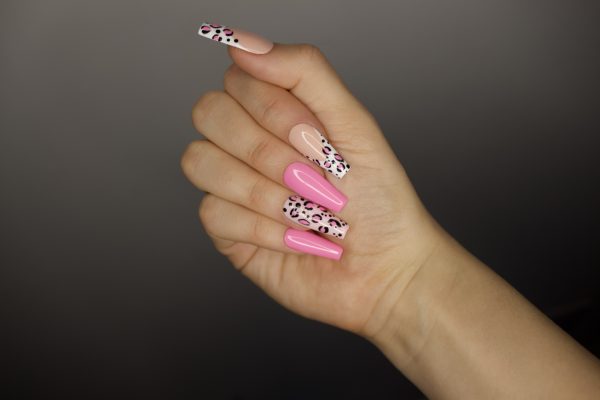 Leopard press on nails